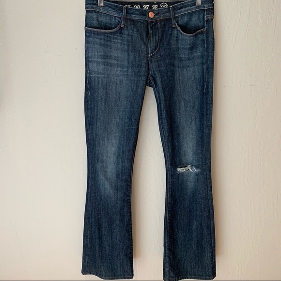 ERNEST SEWN Low-Rise Boot Cut Jeans Hefner 434 Size 29 - Picture 2 of 11